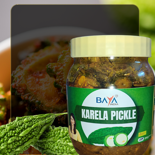 💚 The Savory Secret: Baya India's Traditional Homemade Karela (Bitter Gourd) Pickle