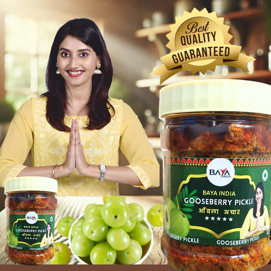 🟢 The Tangy Vitality: Why Baya India’s Amla Pickle in Mustard Oil is the Ultimate Daily Superfood! ✨