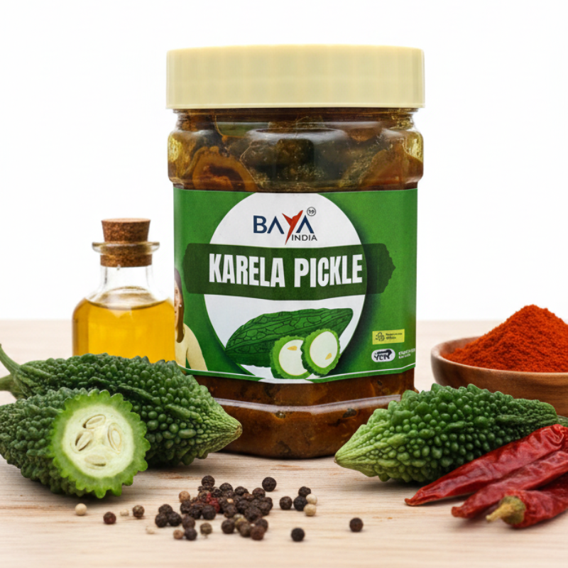 🥒 The Savory Twist: Why Baya India’s Bitter Gourd (Karela) Pickle in Mustard Oil is a Gourmet Revelation! ✨