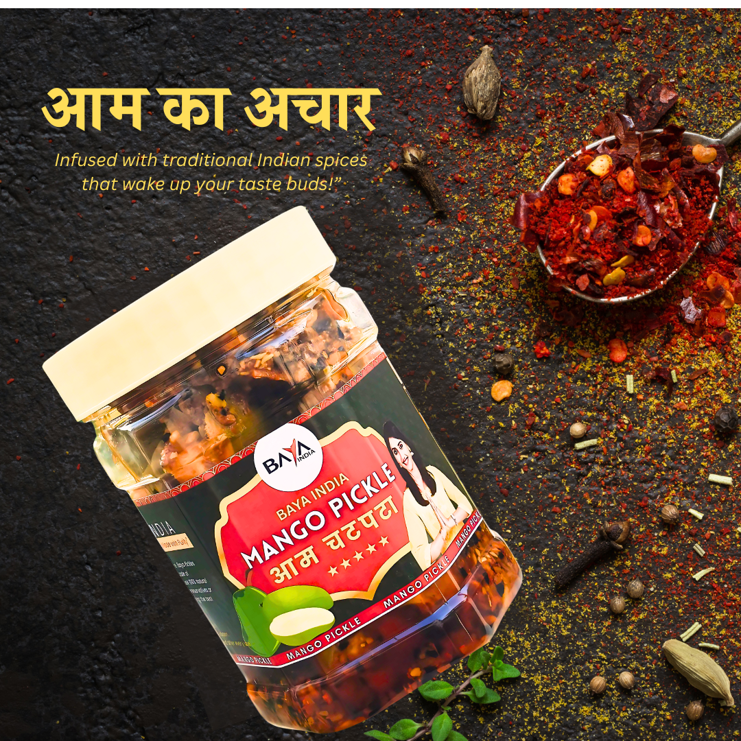 🥭 The King of Jars: Why Baya India’s Traditional Mango Pickle in Mustard Oil is the Ultimate Soul Food! ✨