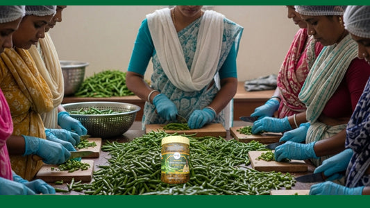 🌶️ Green Chilli Pickle – A Spicy Homemade Delight by Baya India