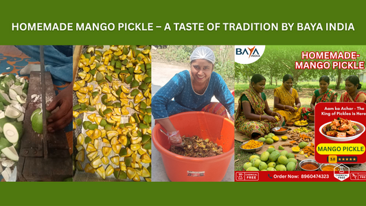 🥭 Mango Pickle by Baya India – Taste of Tradition in Every Bite