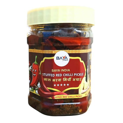 Stuffed Red Chilli Pickle (Lal Bharwa Mirchi Achar)
