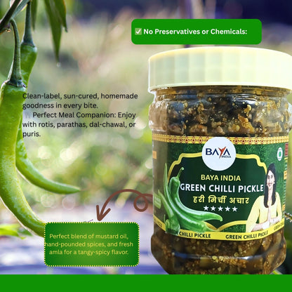 Green Chilli Pickle (हरी मिर्ची का अचार)