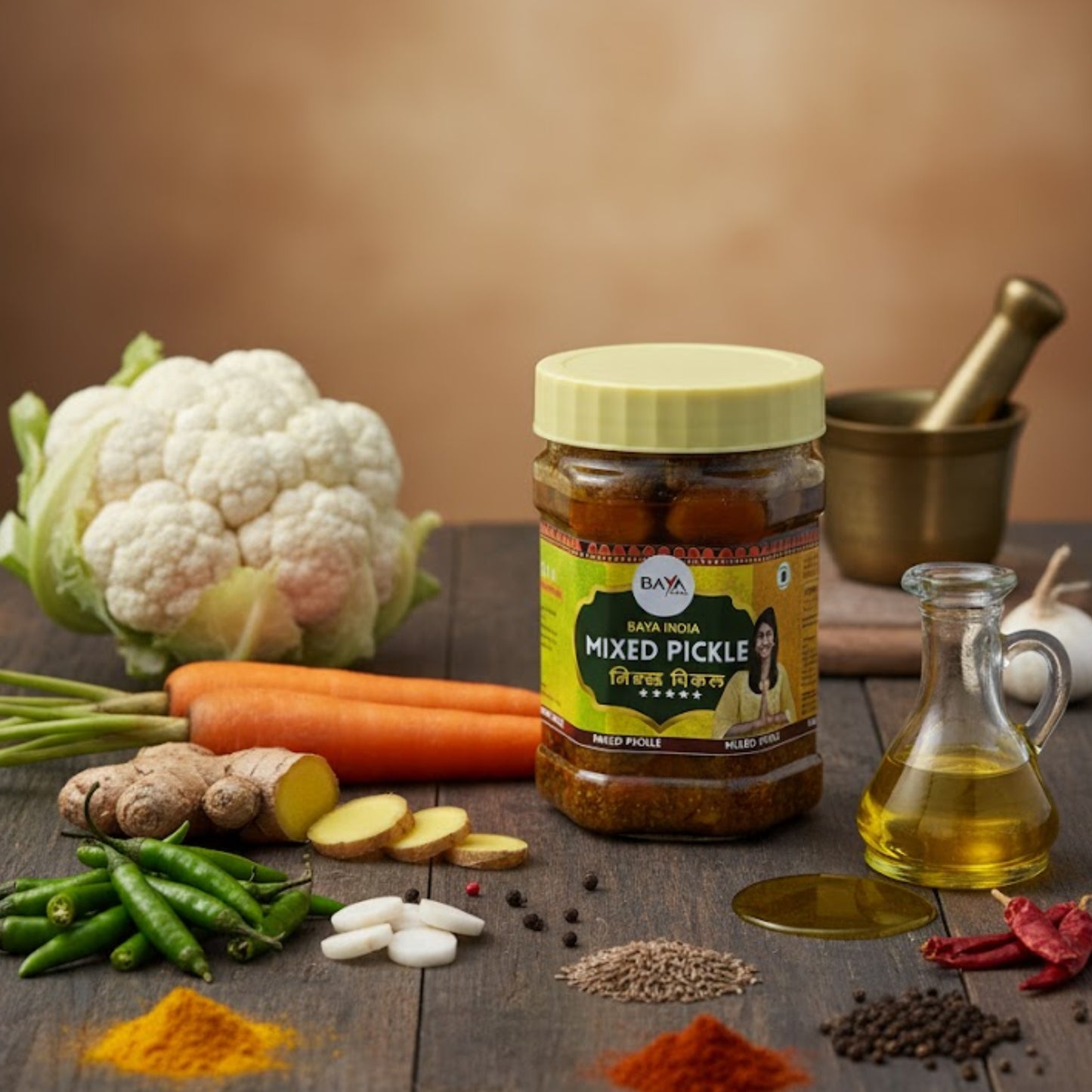 Gajar Gobhi Seasonal Mixed Pickle 🍽️✨