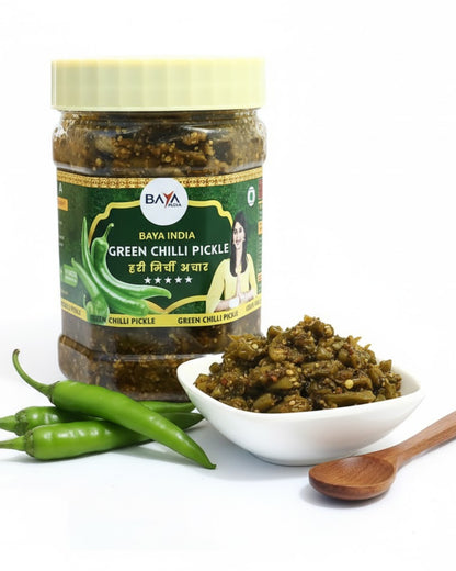Green Chilli Pickle (हरी मिर्ची का अचार)