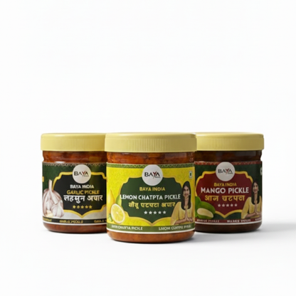 Combo Pack of Three | Garlic, Lemon, Mango