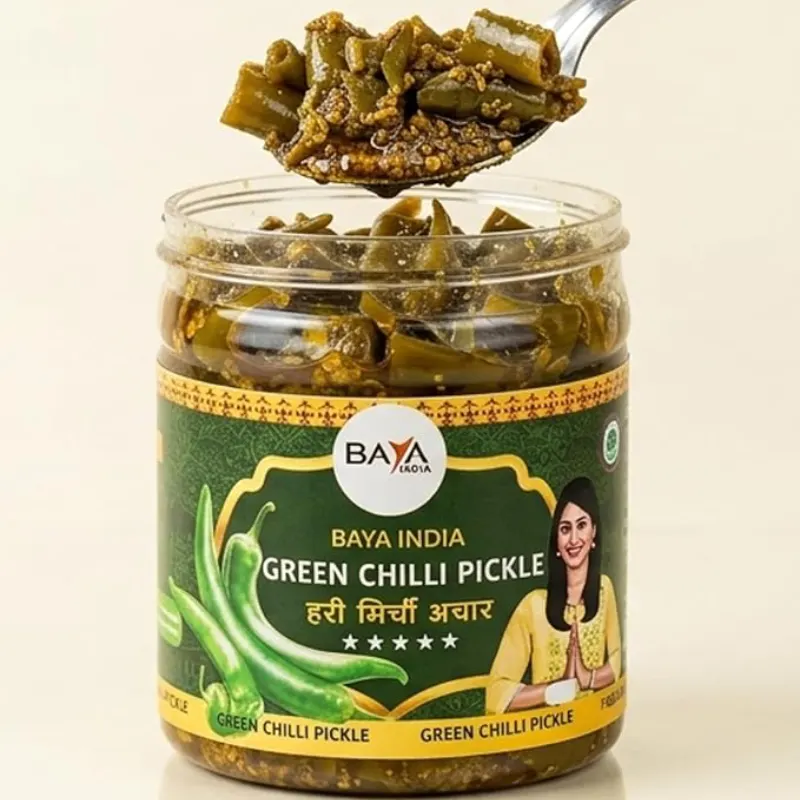 Green Chilli Pickle  Hari Mirch ka  Homemade Achar