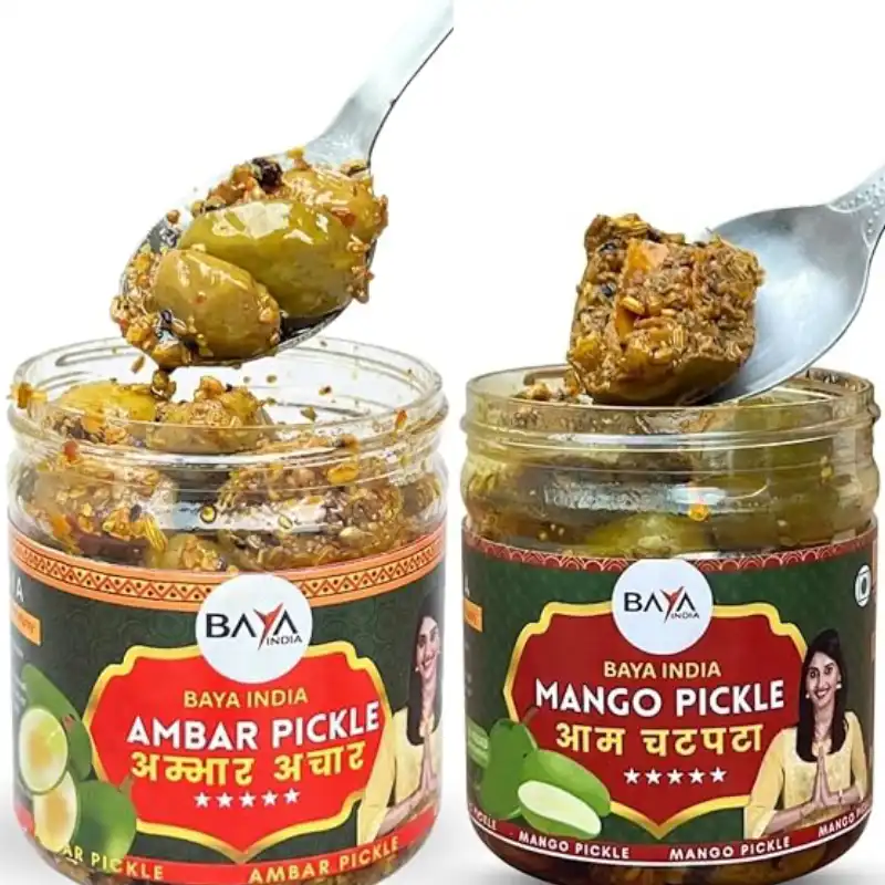 Combo Pickle Pack Mango & Ambhar Pickle  No Added Chemical & Preservative 250g each