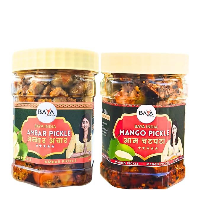 Combo Pickle Pack Mango & Ambhar Pickle  No Added Chemical & Preservative 250g each