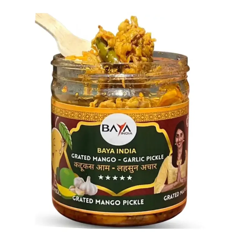 Grated Mango Pickle with Garlic & Green Chilli | Aam Ka Lachcha Achar | Traditional Homemade Pickle | Baya India