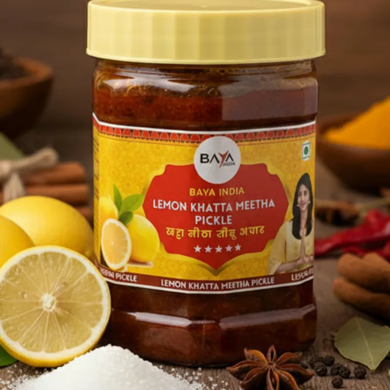 Baya India Lemon Khatta Meetha Pickle