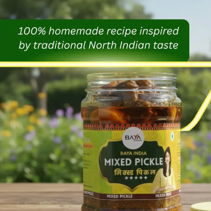 Baya India Homemade Mixed Pickle  Authentic Ghar ka Bana Achar
