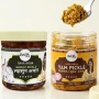 Suran Green Chilli  and garlic & Garlic Pickle Combo Each 250g pack of 2